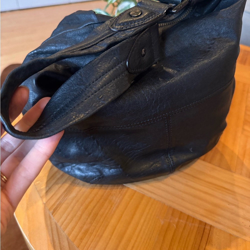 L.A.M.B. Black Leather Hobo Bag - Picture 5 of 6
